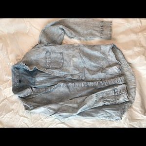 Light washed denim button up